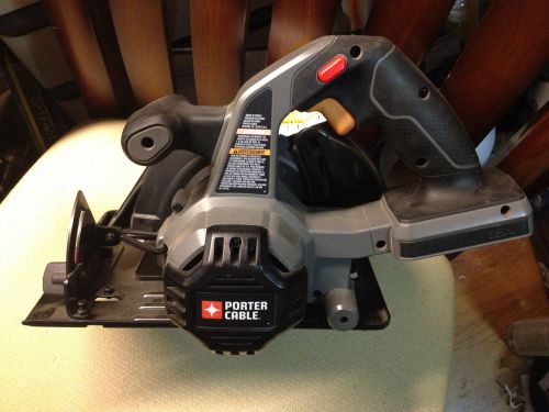 PORTER CABLE CORDLESS CIRCULAR SAW BARE TOOL PC186CS 6-1/2&#034; 18 VOLT