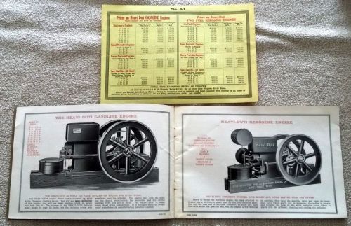 Heavi Duti farm hit miss gas engine original catalog RARE