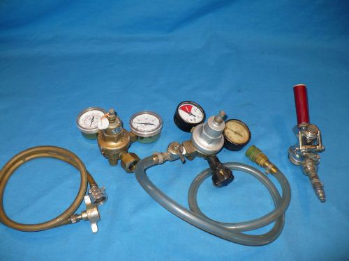 Lot of 2 Tap-Rite Beer/ Soda Regulators &amp; 1 Coors Tap