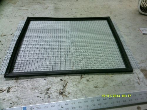 21 x 23 black snap track refrigeration gasket for Beverage Air