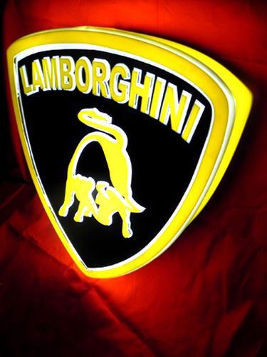 LAMBORGHINI ITALIAN AUTOMOBILI LIGHT BOX SIGN