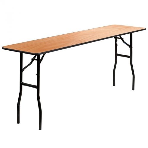 Lot of 32 6ft Wood Top Training Room Seminar Classroom Folding Tables