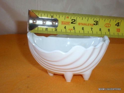 Lot of 48 sea shell Ramekin sauce cup Carlisle 0338-02  white SAN plastic NSF