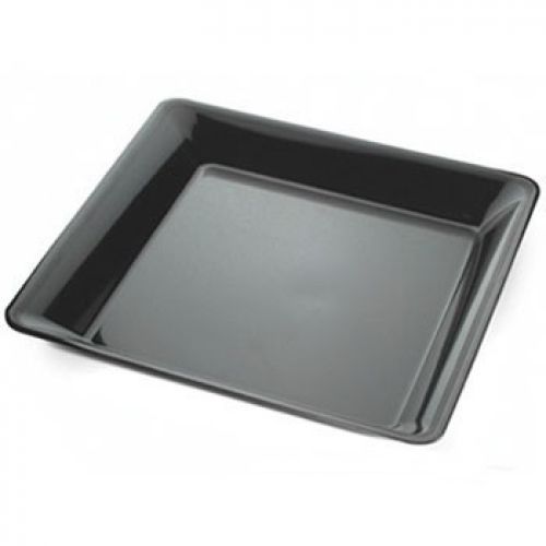 3500 platter pleasers 10.75&#034; x 10.75&#034; square tray-25 pcs black for sale