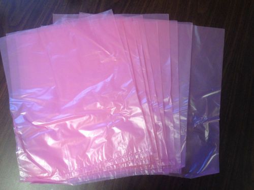 New Lot of 10 Anti-static Bags 12&#034; x 15&#034; 2 Mils for Motherboards Pink Poly Bag
