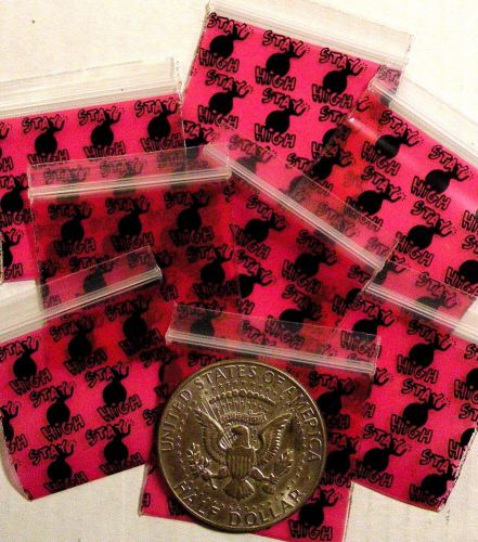 200 Stay High design Baggies 1.5 x 1.25&#034; Mini Ziplock Bags 15125