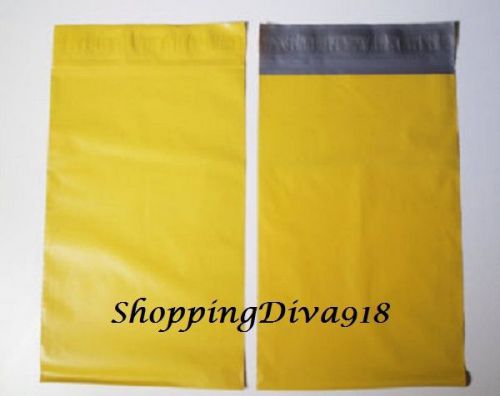 10 Yellow 9 x12 Poly Mailers Envelopes Shipping Bags