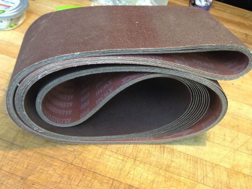 9 edge sanding belts 6&#034; x 89&#034; 80 grit for belt sander, 3m  norton compatible for sale