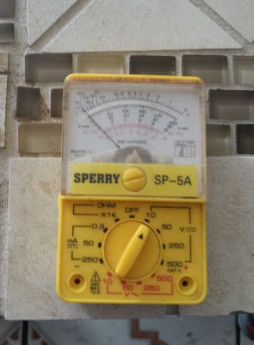 A W Sperry 5 Function Multi-Tester Multimeter 13 Range Model Number SP-5A