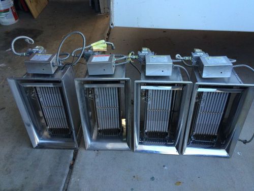 (4) Dayton 30,000 BTU Infra-Red Radiant Heaters (Model 3E132E)