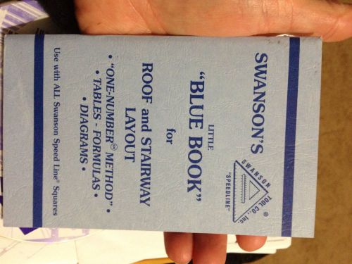 Swanson Tool P0110 Little Blue Book of Instructions for Roof and Stairway Layout