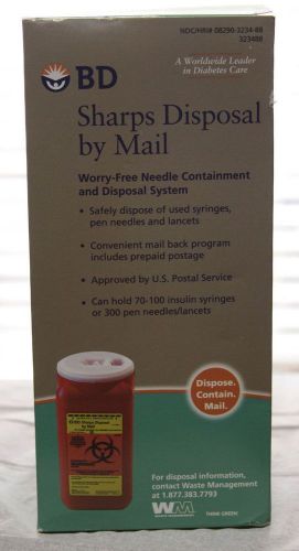 NEW BD Sharps Disposal by Mail Worry free Needle Disposal