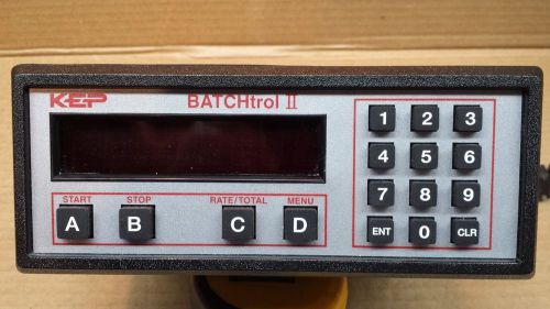 KESSLER ELLIS PRODUCTS KEP BT28A5A2K BATCHTROL II ELECTRONIC COUNTER VER 8.8