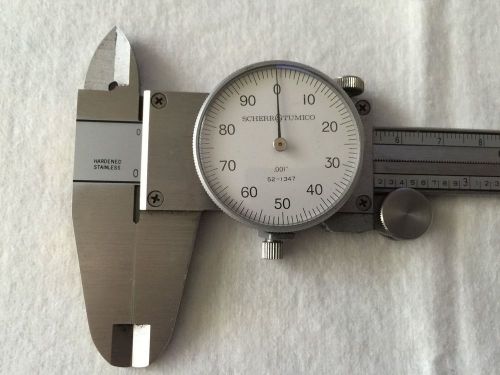 Scherr Tumico # 52-1347 Dial Caliper 0 - 6&#034; Hardened Stainless Steel, Hard Case