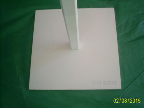 COACH PURSE WHITE HEAVY GAUGE METAL DISPLAY RACK