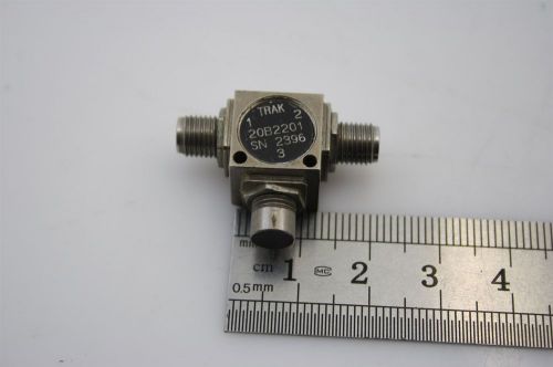 Trak rf microwave 20b2201 isolator &gt;20db, 10.5-18 ghz -tested part2go for sale