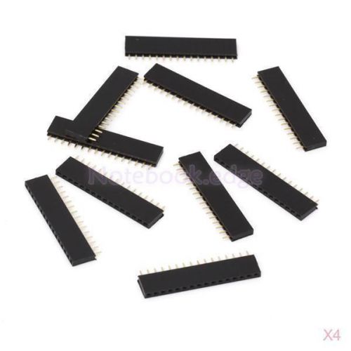 4x 10pcs 16 Pin 2.54mm Pitch Singe Row Straight Female Header High Quality