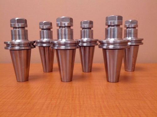 6 Pcs CAT40-ER20 V-Flange Collet Chucks, Projection Length 2.76&#039;&#039;, #1601-0025x6