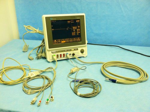 GE Marquette Eagle Series 2 Monochrome EL ,Sp02,ECG/EKG,NIBP w/ Cables &amp; Sensors