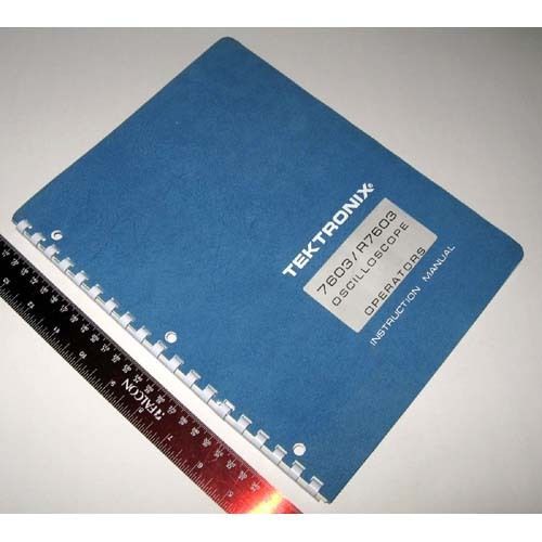 Tektronix 7603/R7603 Oscilloscope Operator&#039;s Instruction Manual