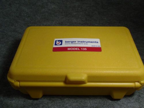 Berger instruments model 135 transit level with case made in u.s.a. for sale