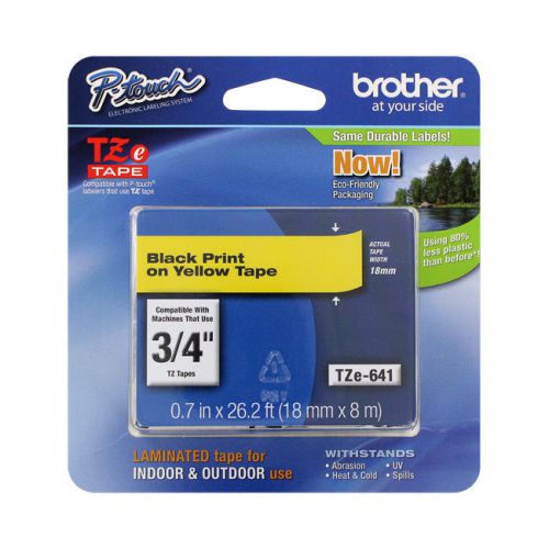 Brother International Tze641 Label Tape - 0.75&#034; Width 1 Each