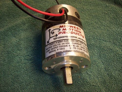 24 volt dc motor, 2.75&#034; dia., 2800 rpm, 13.4 fla dual shaft 4 brush neodymium for sale