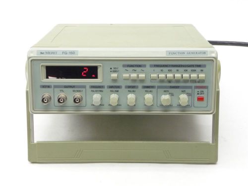 BEL MERIT FG-150 FUNCTION GENERATOR WAVEFORM SIGNAL SOURCE FREQUENCY 1HZ-1MHZ