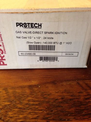 PROTECH GAS VALVE 1/2 X 1/2 MODEL 36E55-222 PART NO. 60-23490-09 (C13)