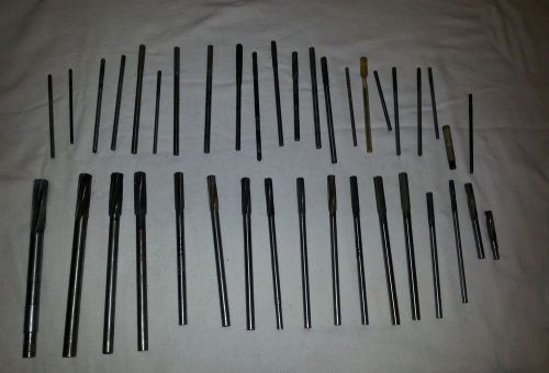 APT 23/64&#034;  HSS Straight Flute &amp; Shank chucking reamer LOT OF (39) USA BRUBAKER