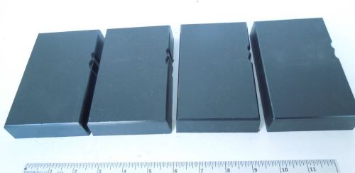 1&#034; Black KING StarBoard HDPE lot of 4 pieces