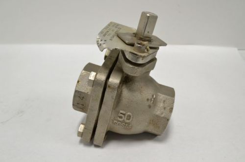 Hisaka type hs 150lb 230psi astm cf8m tfe stainless 2in npt ball valve b213885 for sale