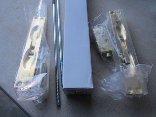 Lot / 2 Rockwood / Assa Abloy 555 Flush Bolts Polished Brass 555.3 NEW