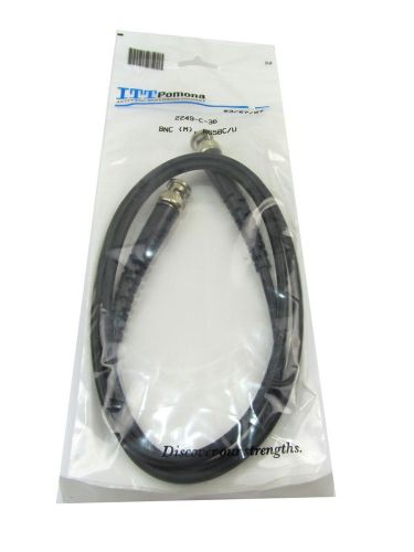 New! itt pomona electronics 2249-c-36 bnc (m) / bnc (m) cable 20awg rg-58c/u 36&#034; for sale