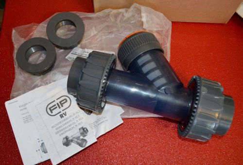 New FIP Rvuiv Rvuit RV Sediment Strainer 2&#034; TU Y-Strainer PVC