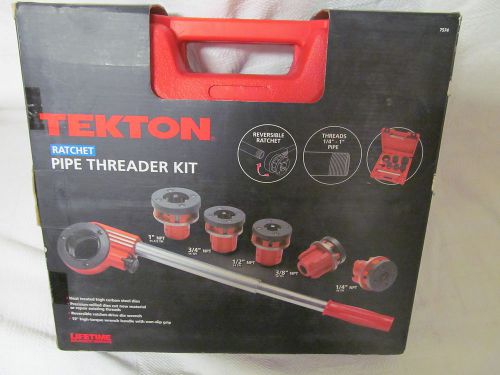 TEKTON RATCHET PIPE THREADER KIT 7574!!! FREE SHIPPING!!!