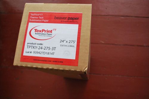 Beaver paper texprint thermo-tack sublimation paper 24&#034; x 275&#039; roll for sale