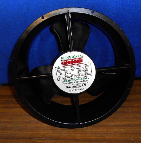 MECHATRONICS UF25GC23 FAN 230 VAC 50/60 Hz. 31/33 WATT ALUMINUM