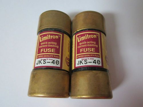 LOT OF 2 COOPER BUSSMANN Limitron JKS-40 FUSE NEW NO BOX JKS 40