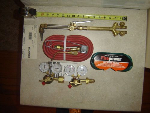 OXYGEN &amp; ACETYLENE FIREPOWER  150 SERIES CUTTING WELDING KIT DELUXE VICTOR