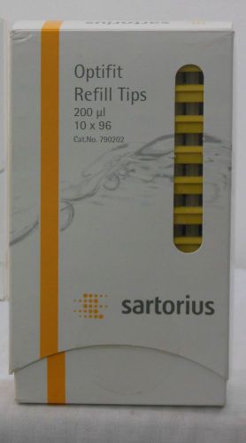Sartorius 790202 0.5-200uL Optifit Tip Non-Filtered Refill Tower 960 Tips