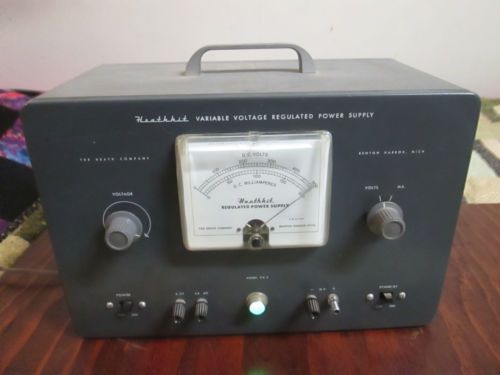 VINTAGE HEATHKIT VARIABLE VOLTAGE REGULATED POWER SUPPLY/ LAST TESTED 2008/WORKS