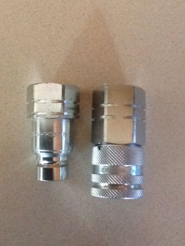 Stucchi flat face hydraulic quich coupler set for sale