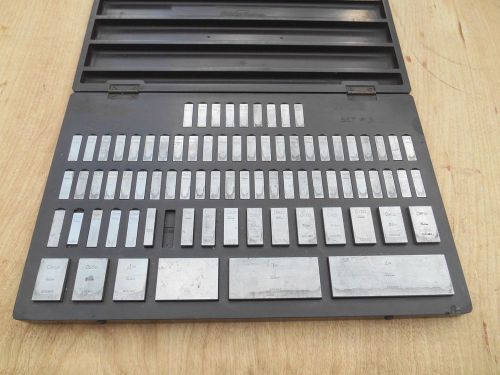 WEBBER 81 PIECE GAUGE BLOCK SET IN C E JOHANSSON CASE