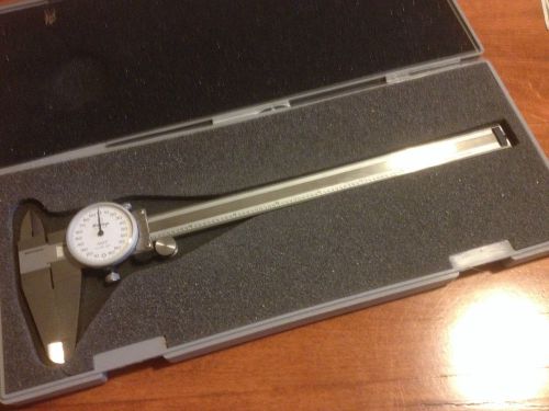 MITUTOYO ... 8&#034; DIAL CALIPER ... STAINLESS STEEL.. .001&#034; ... MODEL 505-627