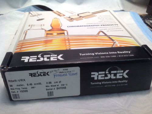 Restek RTx-VRX GC capillary Column 30m x 0.45 mm id 2.55 um df  cat # 19308