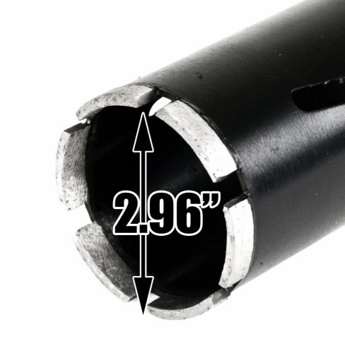 New 3&#034; Laser Welded Dry Diamond Core Drill Bit Concrete Bore Rig