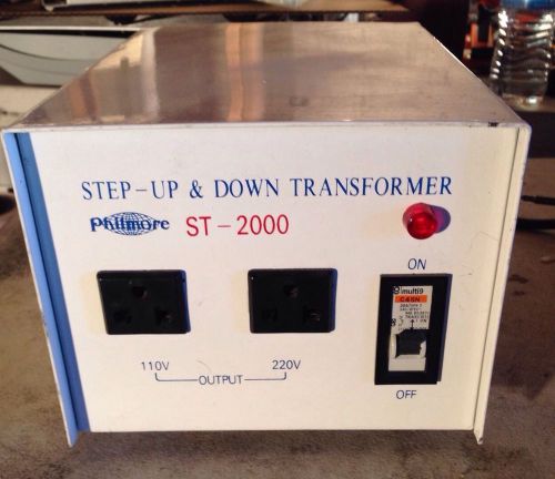 Philmore ST-2000 2000 Watts 110 to 220 volt Step Up Step Down Transformer