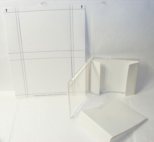 400 Laser / InkJet WHITE blank Jewel CD Case INSERTS 400 ready 4 graphics