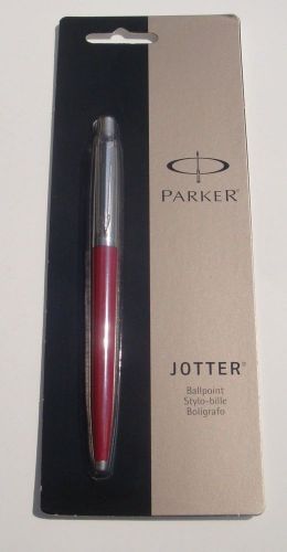 2 PARKER JOTTER Red Barrel Ball Point PENS